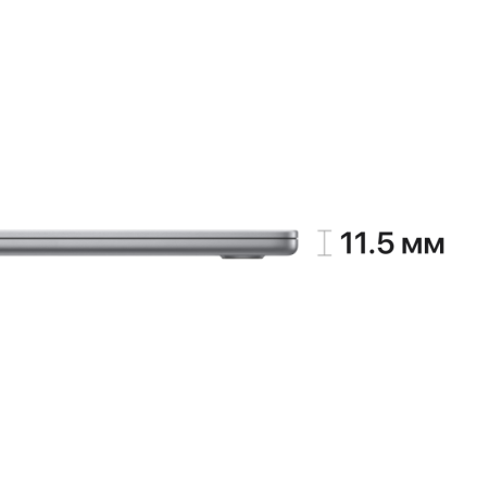 Apple MacBook Air 15" (M2, 8C CPU/10C GPU, 2023), 16 ГБ, 1 ТБ SSD, Space Gray (серый космос)