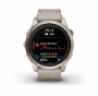 Мультиспортивные часы Garmin Fenix 7S Pro Sapphire Solar Soft Gold Limestone Leather Band