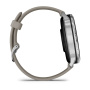 Мультиспортивные часы Garmin Venu 4, 45 мм, Silver with Silver Gray Silicone Band фото