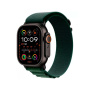 Apple Watch Ultra 2, 49mm, Black Titanium Case, Dark Green Alpine Loop M, MX4R3
