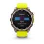 Умные часы Garmin Fenix 8, 47 мм, Solar, Sapphire Titanium, Yellow