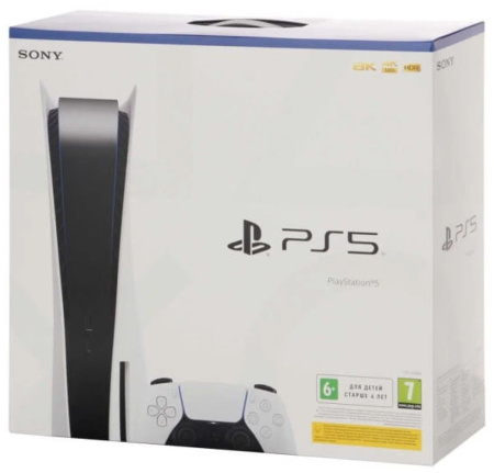 Sony PlayStation 5 825 ГБ SSD, белый ( 3 ревизия) 