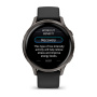 Мультиспортивные часы Garmin Venu 4, 41 мм, Slate with Black Silicone Band фото
