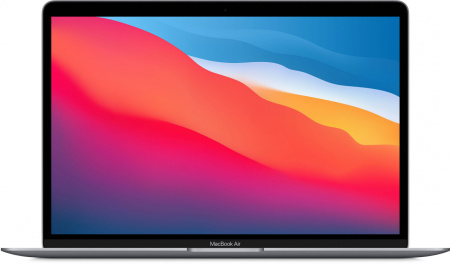 Apple MacBook Air 13" (M1, 8C CPU, 7C GPU, 2020), 8 ГБ, 256 ГБ SSD, Gray («серый космос»)