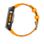 Умные часы Garmin Fenix 8, 47 мм, Amoled Sapphire Titanium with Spark Orange/Graphite Silicone Band