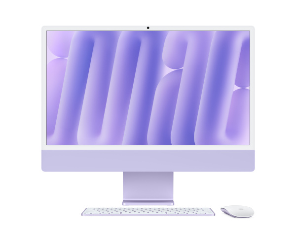 Apple iMac 24" Retina 4,5K, M4 (8C CPU, 8C GPU, 2024), 16GB, 256GB SSD, Purple (фиолетовый)