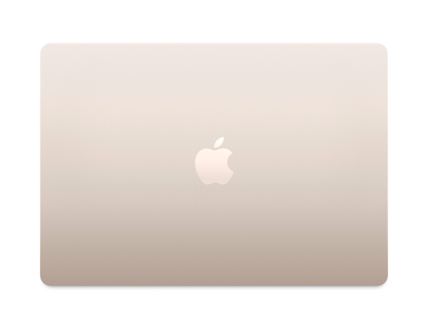 Apple MacBook Air 15" (M4, 10C CPU, 10C GPU, 2025), 16 ГБ, 256 ГБ SSD, Starlight («сияющая звезда»)