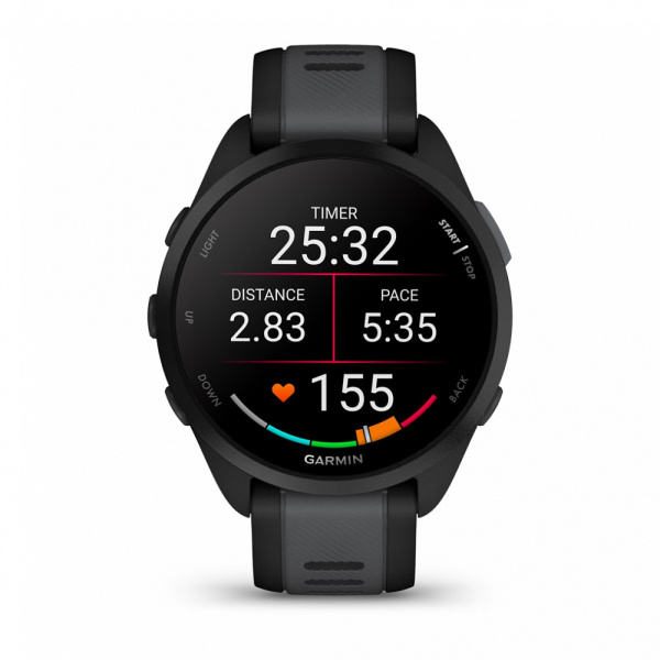 Фото Мультиспортивные часы Garmin ForeRunner 165 Black/ Slate