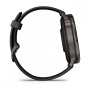 Мультиспортивные часы Garmin Venu 4, 45 мм, Slate with Black Silicone Band фото
