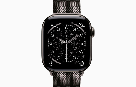 Apple Watch S11 46mm Slate Titanium / Slate Milanese loop M/L