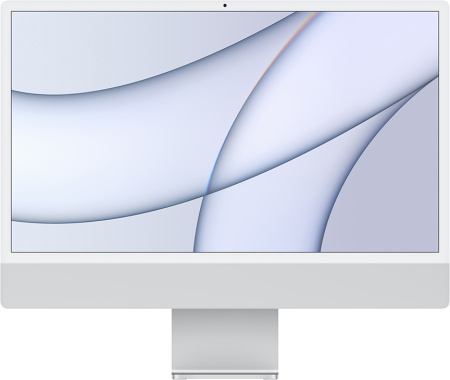 Apple iMac 24" Retina 4K, M1 (8C CPU, 8C GPU), 8 ГБ, 512 ГБ SSD, Silver (серебристый), русская клавиатура