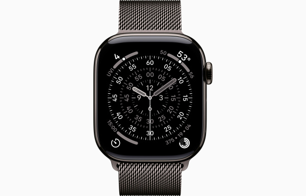 Apple Watch S11 46mm Slate Titanium / Slate Milanese loop S/M