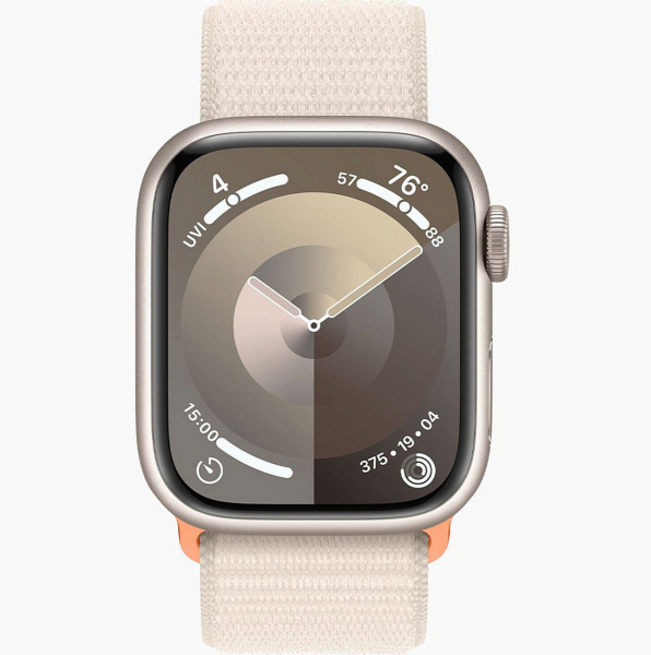 Apple Watch Series 9, 41mm, Starlight / Starlight Sport Loop