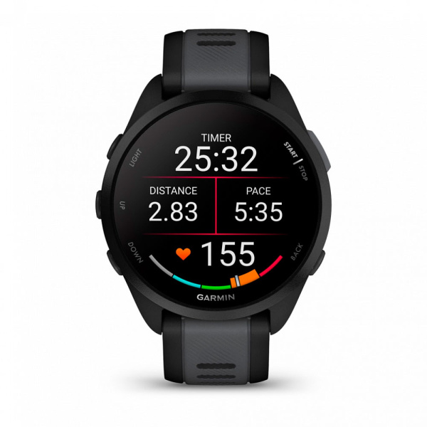 Фото Мультиспортивные часы Garmin ForeRunner 165 Music Black/Slate Gray