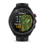 Garmin Approach S70 - 47 mm Black Ceramic Bezel with Black Silicone Band